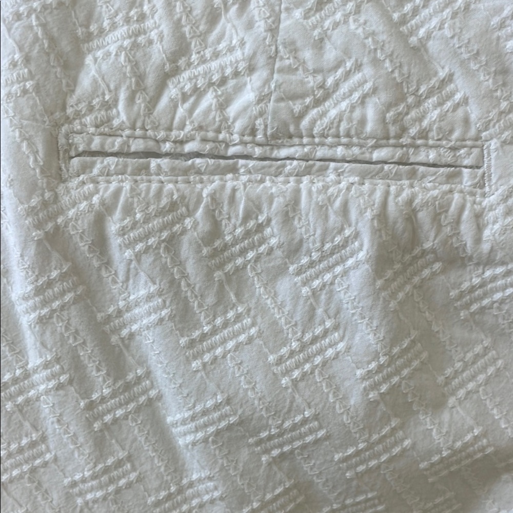 Banana Republic size 2 white textured shorts - Picture 8 of 9